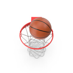 3d Isolated Basketball