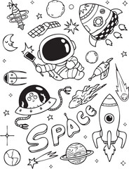 doodle space set