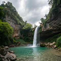 waterfall in plitvice national park