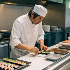 chef preparing meal