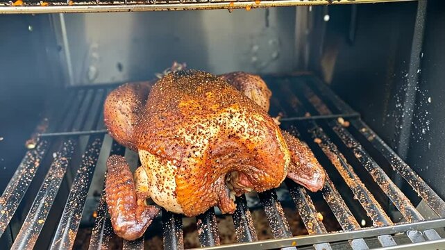 Goldbraunes Brath&auml;hnchen im Backofen knusprig gegrillt