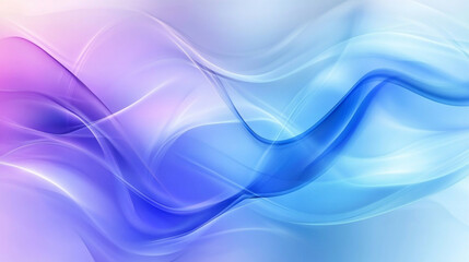 Fototapeta premium Vibrant blue and purple liquid waves with neon light reflection Glowing wave, cosmic dust, dark background, abstract art, website header