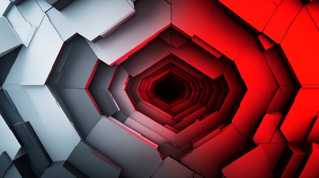 Abstract black and red tech wavy banner design Abstract black and red tech wavy banner design.