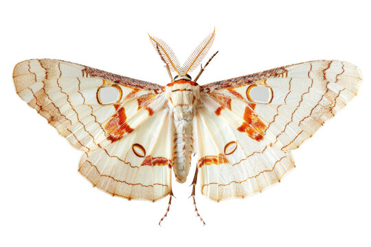 Regal Moth Isolated On Transparent