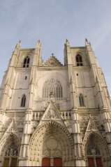 Obraz premium View of the Nantes Cathedral. Loire-Atlantique department. Nantes. France.