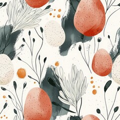 Modern minimalist design, perfect for Easter-themed projects, textiles, packaging, and digital prints.