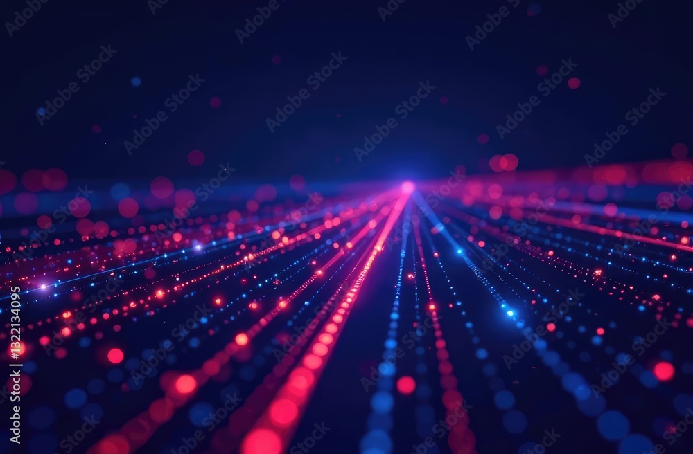 Aufkleber digital data flow vector background. big data technology lines. 5g wireless data transmission. high 