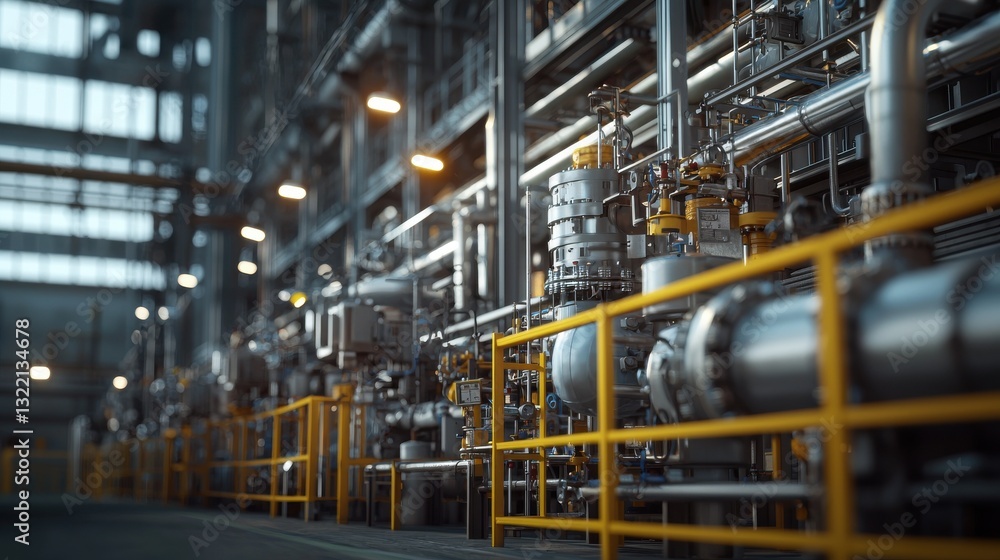 Poster automated machinery transforms power plant operations a showcase of modern engineering innovations