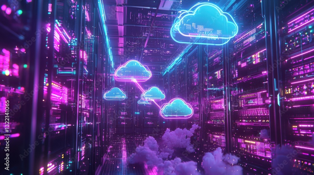 Aufkleber exploring dynamic linking of cloud compute symbols in innovative virtual landscapes