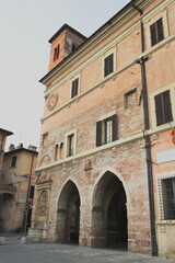 Ancient alley in Spello, Umbria Region, Italy
