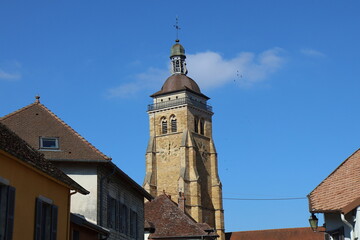 Obraz premium L'église Saint Just, ville d'Arbois, département du Jura, France