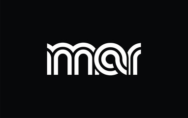 MAR Creative Unique Modern Letter Logo Design. Stylized logo featuring a unique letter design, presenting abstract minimalist aesthetics and modern appeal. © Mahamud
