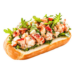 Delicious Lobster Roll A culinary delight succulent lobster meat fresh arugula a taste of luxury