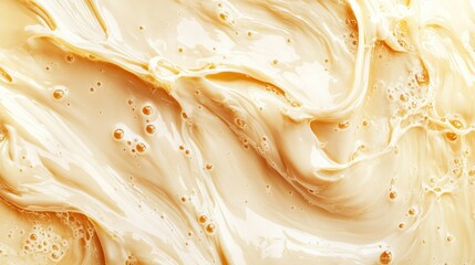 Creamy, golden swirls and textures, smooth and glossy surface, amber hues