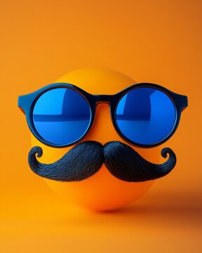 Fool's day background with funny character