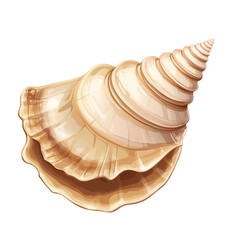 A spiraled seashell a beautiful ocean treasure