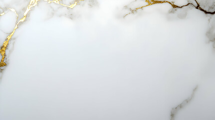 Elegant White Marble Background With Gold Veins And Copy Space For Luxurious Designs