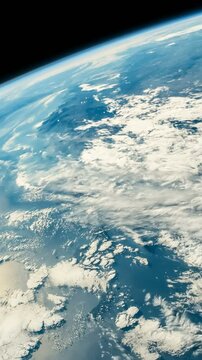 Vertical video of timelapse of the planet earth from space.Sahara, south of Spain, Mediterraneo and Alps mountains. Elements of this image furnished by NASA Johnson Space Center