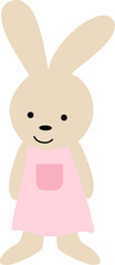 cute cartoon bunny character
