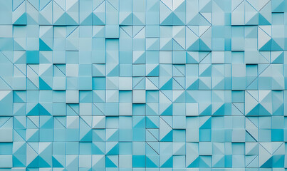 Modern Geometric Pattern in Soft Blue Tones for Background Design