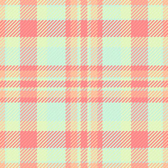 Pastel pink, peach, and mint green plaid pattern.  Perfect for textile design, fashion, branding, or website backgrounds.  Soft, subtle, and versatile design evokes feelings of calmness and spring.