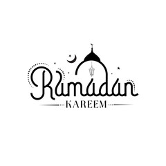 Ramadan Mubarak Typography Template Design