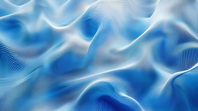 Abstract blue tech background with digital waves cyber quantum computing and electronic global intelligence