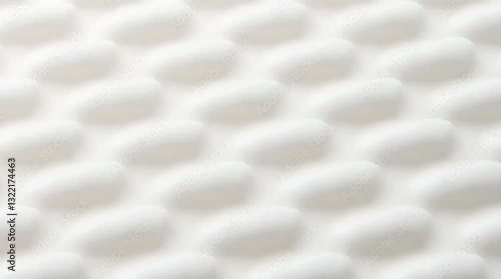 Poster white 3d dimpled texture - minimalist abstract background