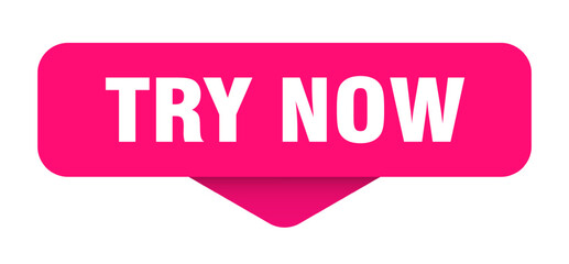 try now sticker. try now sign on transparent background