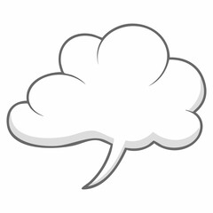 Blank Speech Bubble Graphic