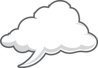 Blank Speech Bubble Graphic