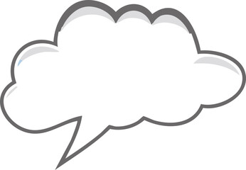 Blank Speech Bubble Graphic
