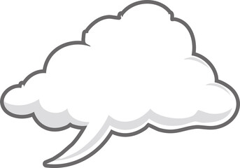 Blank Speech Bubble Graphic