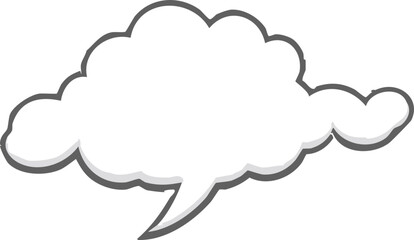 Blank Speech Bubble Graphic