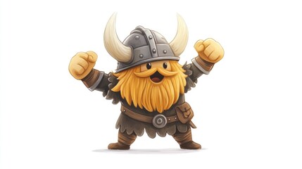 Cute Viking character illustration