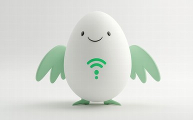 Obraz premium egg with a smile