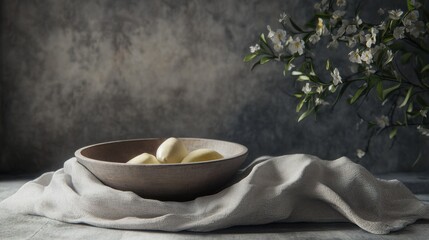 Maundy Thursday Scene with Bowl and Linen Cloth