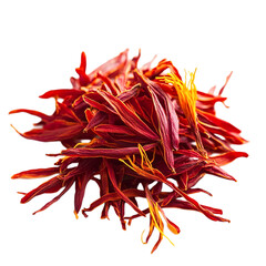 Fototapeta premium Fiery Red Saffron Flower Petals Aromatic Spice Abundance