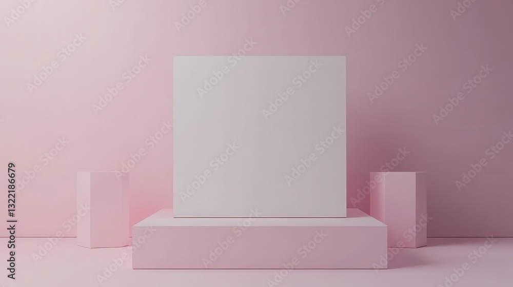 Poster blank paper mockup on isolated background created with generative ai