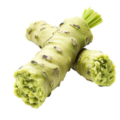 Fresh Wasabi Roots Ready to be Grated for Flavorful Dishes
