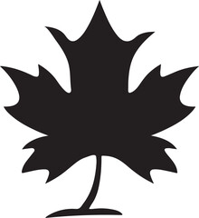 Maple Leaf Silhouette Vector 