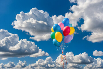 Fototapeta premium balloons in the sky