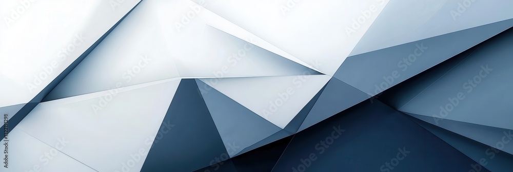 Aufkleber structured geometric background in shades of navy blue, gray, and white, symbolizing governance and 