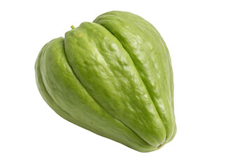 Chayote isolated on a transparent background.	