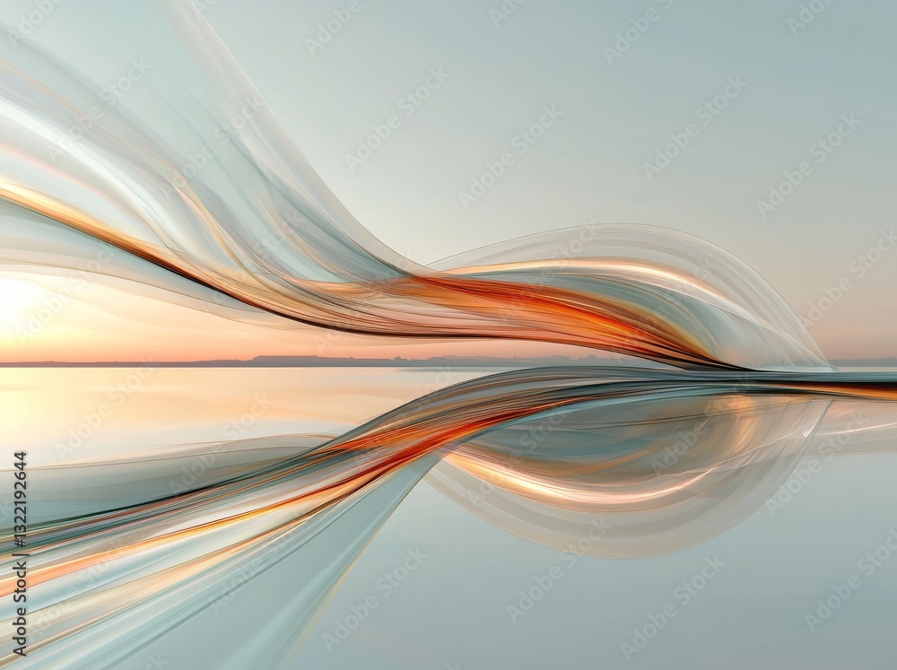 Poster the image features an abstract color background with an energy flower and futuristic light