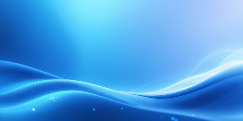 Fototapeta premium A futuristic and dynamic abstract background featuring glowing blue waves with a smooth, digital texture. The vibrant light effects create depth and a modern, high-tech feel.