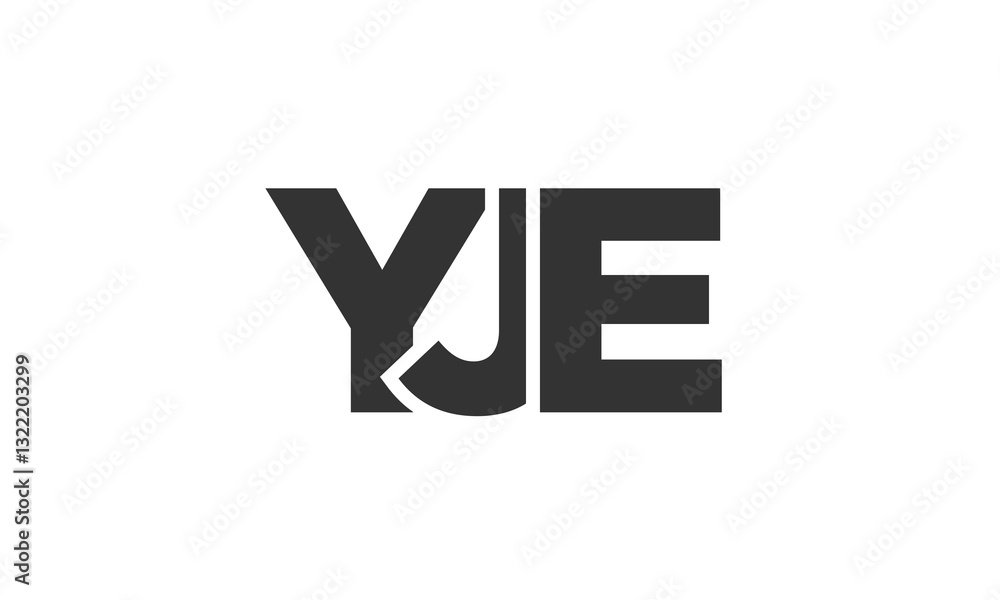 Poster yje logo design template with strong and modern bold text. initial based vector logotype featuring s