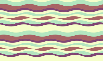 Abstract wavy stripes pattern in calming pastel hues. Perfect for textile design, website backgrounds, or branding projects. Evokes feelings of serenity, rhythm, and fluidity.