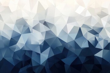 Fototapeta premium Geometric design in shades of navy blue, gray, and white symbolizing stability and governance with balanced layout for text placement
