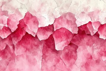 Fototapeta premium A pink background with pink rocks and pink flowers